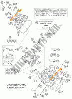 CULASSE AVANT pour KTM 950 ADVENTURE ORANGE LOW de 2004