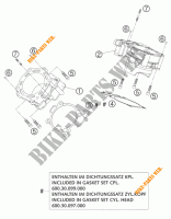 CYLINDRE pour KTM 950 ADVENTURE ORANGE LOW de 2004