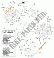 CARTER MOTEUR pour KTM 950 ADVENTURE BLACK LOW de 2004
