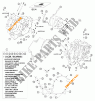 CARTER MOTEUR pour KTM 950 ADVENTURE ORANGE LOW de 2004