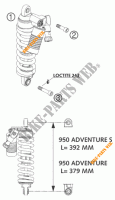 AMORTISSEUR pour KTM 950 ADVENTURE SILVER LOW de 2004