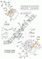 CULASSE AVANT pour KTM 950 ADVENTURE SILVER LOW de 2004