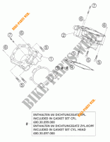CYLINDRE pour KTM 950 ADVENTURE S ORANGE de 2004