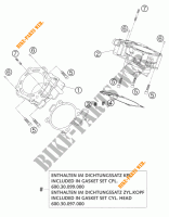 CYLINDRE pour KTM 950 ADVENTURE ORANGE LOW de 2003