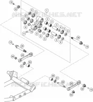 BIELLETTE D'AMORTISSEUR PRO LEVER pour KTM 640 ADVENTURE de 2005