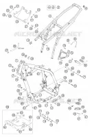 CADRE pour KTM 640 ADVENTURE de 2005