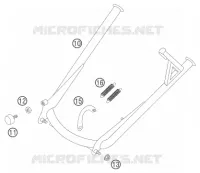 CADRE pour KTM 640 ADVENTURE de 2005