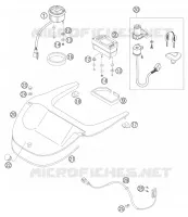 CONTACTEUR A CLE pour KTM 640 ADVENTURE de 2005