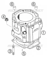 CYLINDRE pour KTM 640 ADVENTURE de 2005