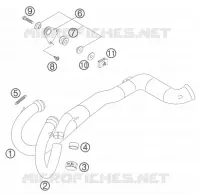 ECHAPPEMENT pour KTM 640 ADVENTURE de 2005