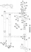 FOURCHE / T DE FOURCHE pour KTM 640 ADVENTURE de 2005
