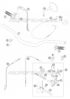 GUIDON / COMMANDES pour KTM 640 ADVENTURE de 2005