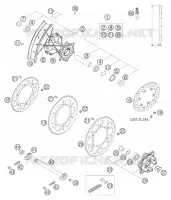 ROUE ARRIERE pour KTM 640 ADVENTURE de 2005