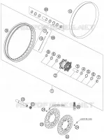 ROUE AVANT pour KTM 640 ADVENTURE de 2005