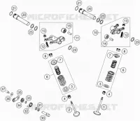 SOUPAPES pour KTM 640 ADVENTURE de 2005