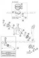 VILEBREQUIN / PISTON pour KTM 640 ADVENTURE de 2005