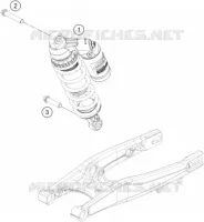 AMORTISSEUR pour KTM FREERIDE E-SM de 2016
