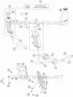 CIRCUIT DE REFROIDISSEMENT pour KTM FREERIDE E-SM de 2016
