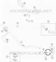 GUIDON / COMMANDES pour KTM FREERIDE E-SM de 2016