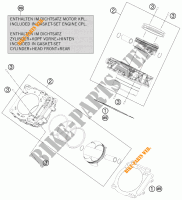 CYLINDRE pour KTM 1190 RC8 ORANGE de 2010