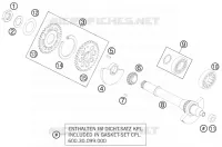 ARBRE D'EQUILIBRAGE pour KTM 990 SUPERMOTO T WHITE ABS de 2012