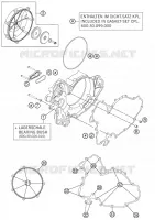 CARTER EMBRAYAGE pour KTM 990 SUPERMOTO T WHITE ABS de 2012