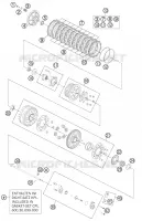 EMBRAYAGE pour KTM 990 SUPERMOTO T WHITE ABS de 2012
