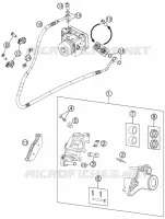 ETRIER DE FREIN AR pour KTM 990 SUPERMOTO T WHITE ABS de 2012