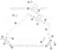 SECONDARY AIR SYSTEM SAS pour KTM 990 SUPERMOTO T WHITE ABS de 2012
