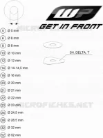WP SHIMS FOR SETTING pour KTM 990 SUPERMOTO T WHITE ABS de 2012