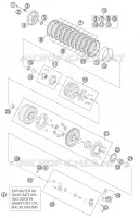 EMBRAYAGE pour KTM 990 SUPERMOTO T ORANGE ABS de 2012