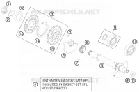 ARBRE D'EQUILIBRAGE pour KTM 990 SUPERMOTO T BLACK ABS de 2012