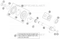 ARBRE D'EQUILIBRAGE pour KTM 990 SM-T BLACK ABS SPECIAL EDITION de 2012