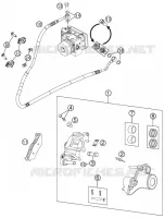 ETRIER DE FREIN AR pour KTM 990 SM-T BLACK ABS SPECIAL EDITION de 2012