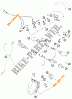 PHARE / FEU ARRIERE pour KTM 990 SM-T WHITE ABS SPECIAL EDITION de 2012