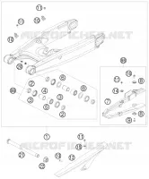 BRAS OSCILLANT   990 ktm-moto 2010 SUPERMOTO 8