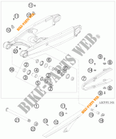 BRAS OSCILLANT  pour KTM 950 SUPERMOTO R de 2008
