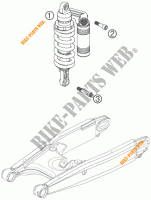 AMORTISSEUR pour KTM 950 SUPERMOTO R de 2008