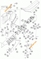RESERVOIR / SELLE pour KTM 950 SUPERMOTO R de 2007