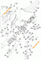 RESERVOIR / SELLE pour KTM 950 SUPERMOTO R de 2007