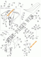 RESERVOIR / SELLE pour KTM 950 SUPERMOTO ORANGE de 2007
