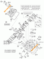 CULASSE AVANT pour KTM 950 SUPERMOTO ORANGE de 2007