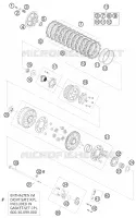 EMBRAYAGE pour KTM 950 SUPERMOTO ORANGE de 2007