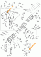 RESERVOIR / SELLE pour KTM 950 SUPERMOTO ORANGE de 2007