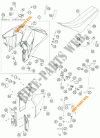 RESERVOIR / SELLE pour KTM 950 SUPERMOTO BLACK de 2006