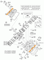 CULASSE AVANT pour KTM 950 SUPERMOTO ORANGE de 2006
