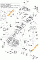 CULASSE ARRIERE pour KTM 1190 RC8 WHITE de 2010