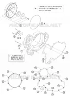 CARTER EMBRAYAGE pour KTM 950 SUPERMOTO BLACK de 2006