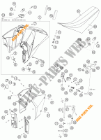 RESERVOIR / SELLE pour KTM 950 SUPERMOTO ORANGE de 2006