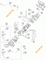 CONTACTEUR A CLE pour KTM 950 SUPERMOTO ORANGE de 2005